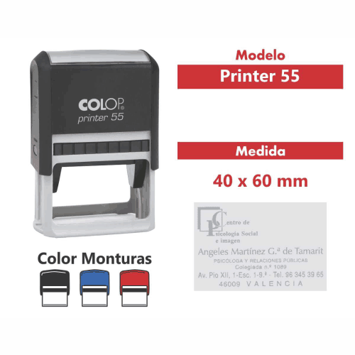 sello automático printer 55