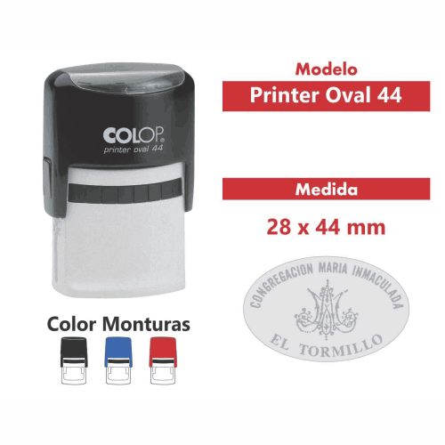 sello automático printer oval 44