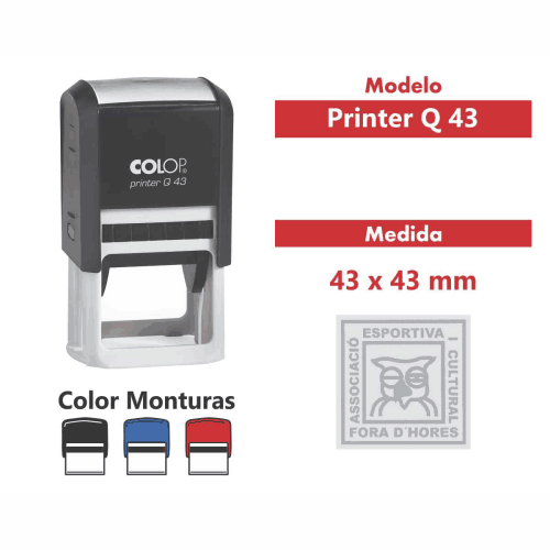 sello automático printer q 43